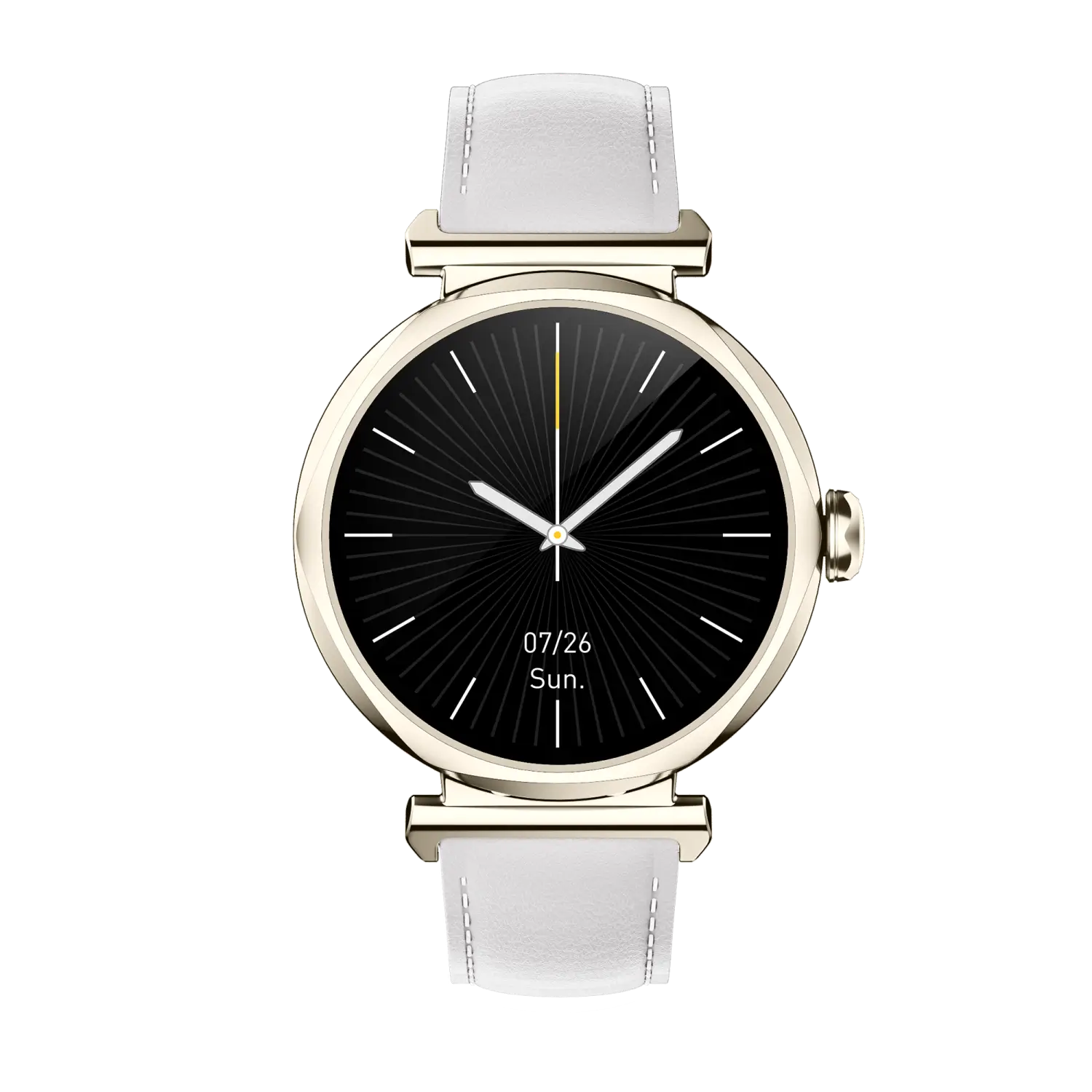 Runmefit GRACE Smart Watch for Women showcasing elegant design and brilliant display in a stylish setting.
