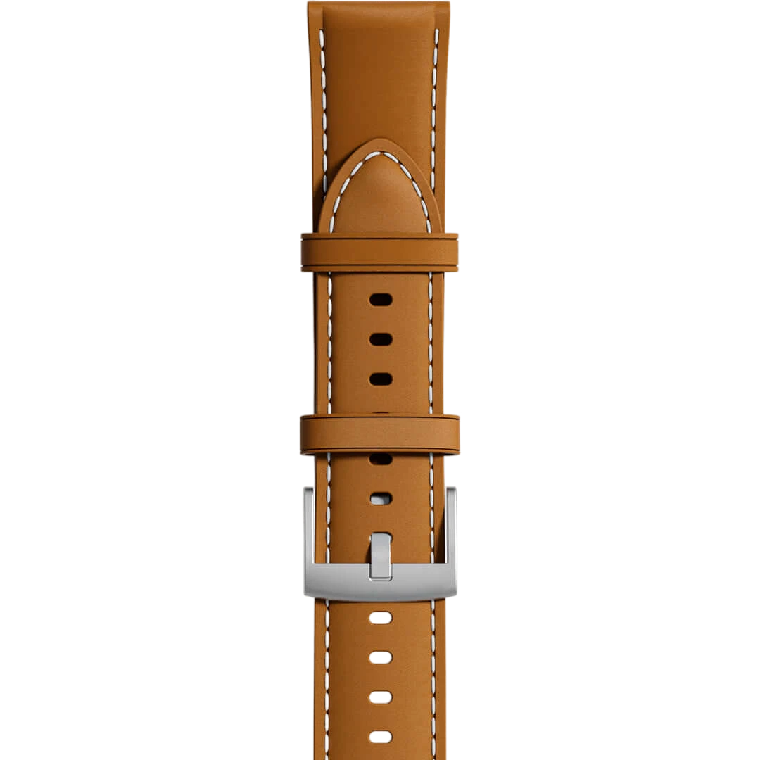 Replacement Leather Strap for Runmefit Smart Watch, 22mm width