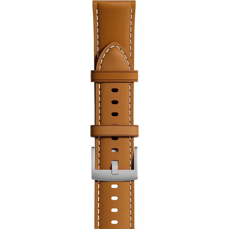 Replacement Leather Strap for Runmefit Smart Watch, 22mm width