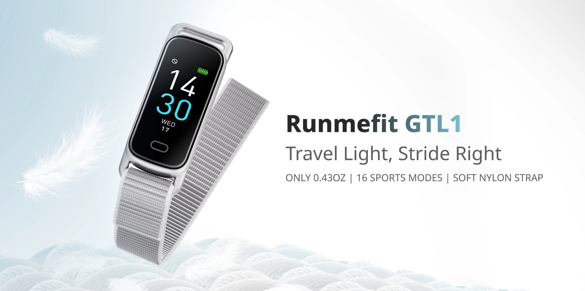 Introducing Runmefit GTL1 Fitness Tracker: The Lightest Tracker for Everyday Wear